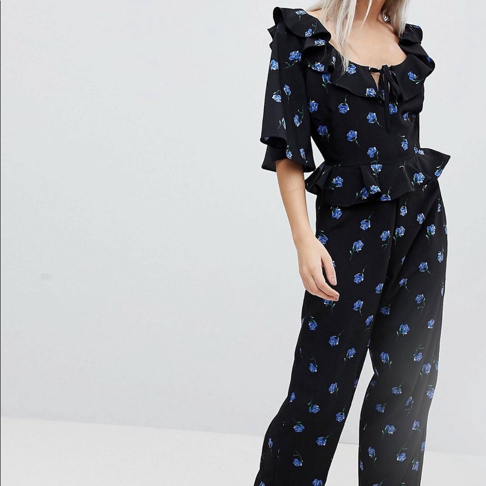 Petite Wide Leg Jumpsuit